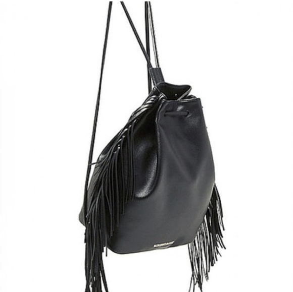 Victoria Secret Black Fringe Backpack - Picture 2 of 9